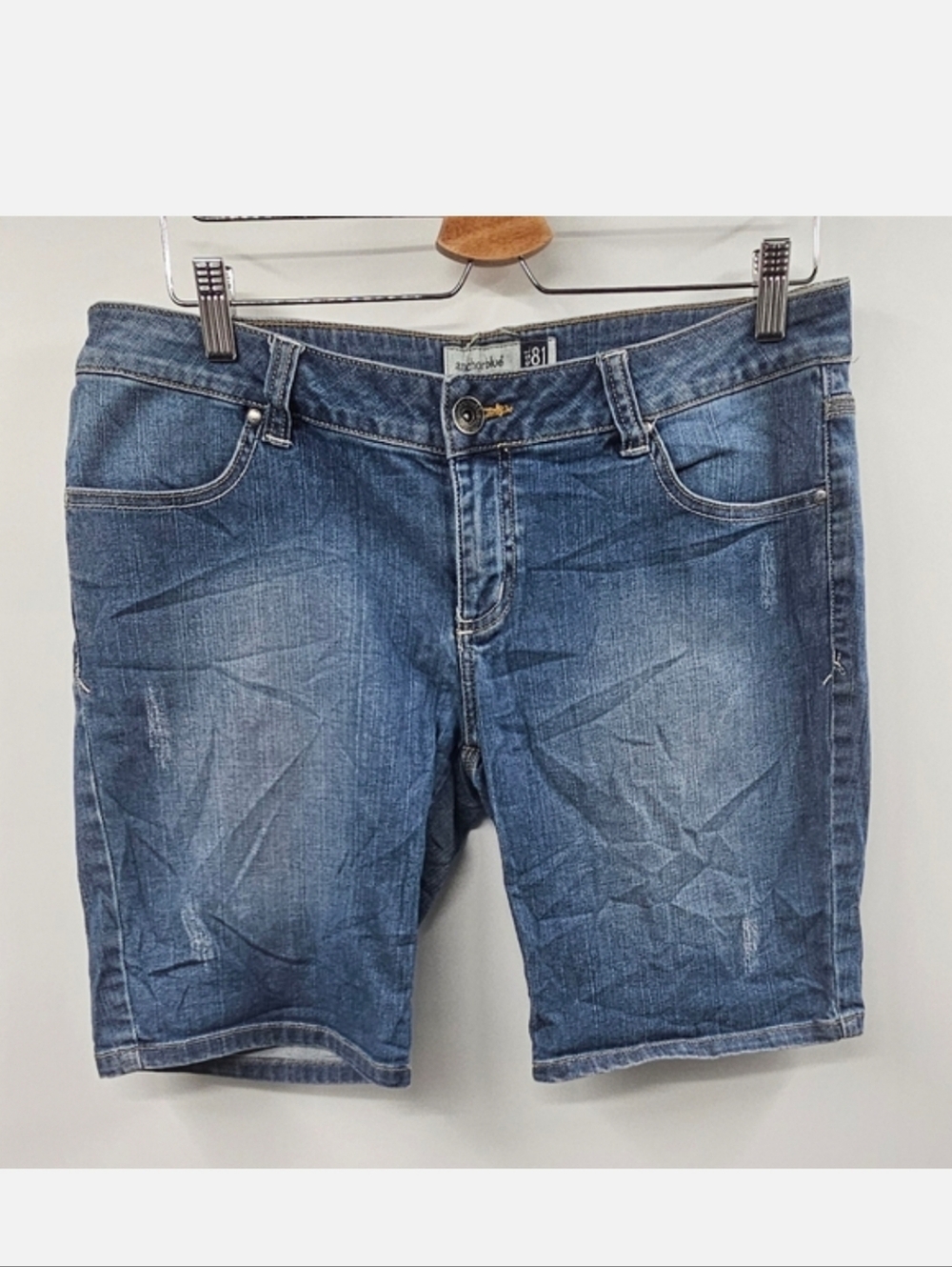 Anchor Blue Jean Jorts  Shorts Size 13